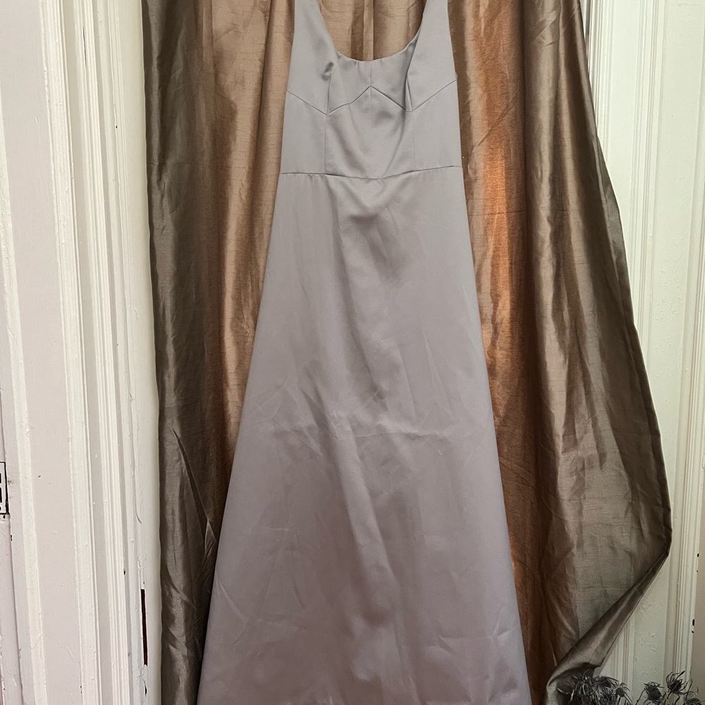 BARNEYS NY. SILVER GOWN with ORIGINAL TAGS. Never worn.